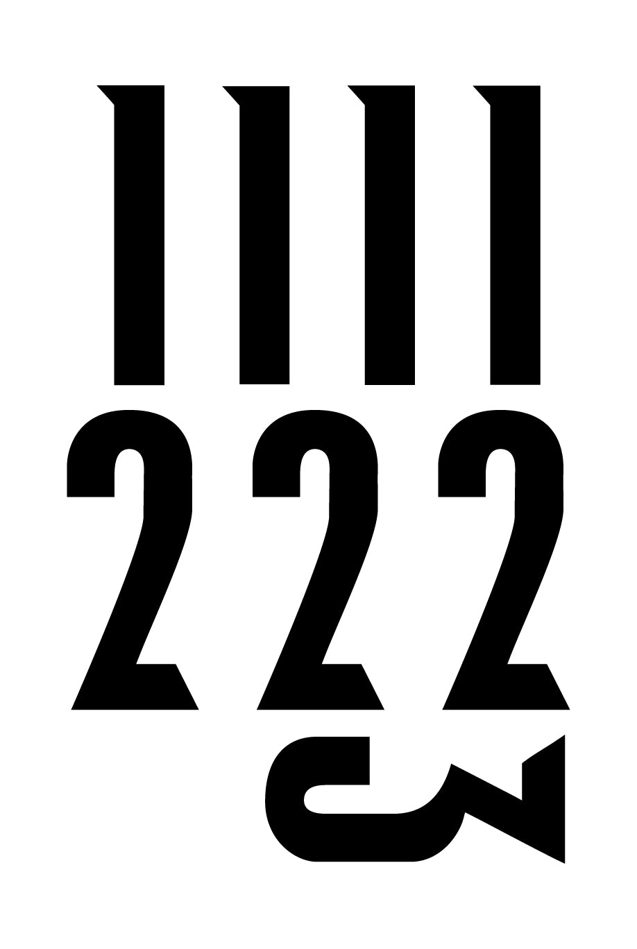 Derby Number Sheet