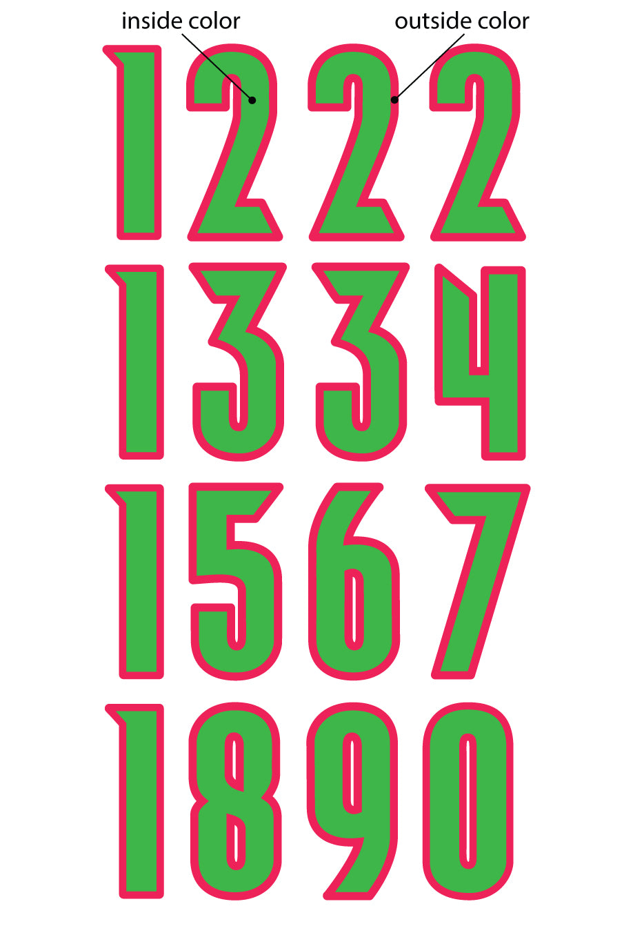 Derby Number Sheet