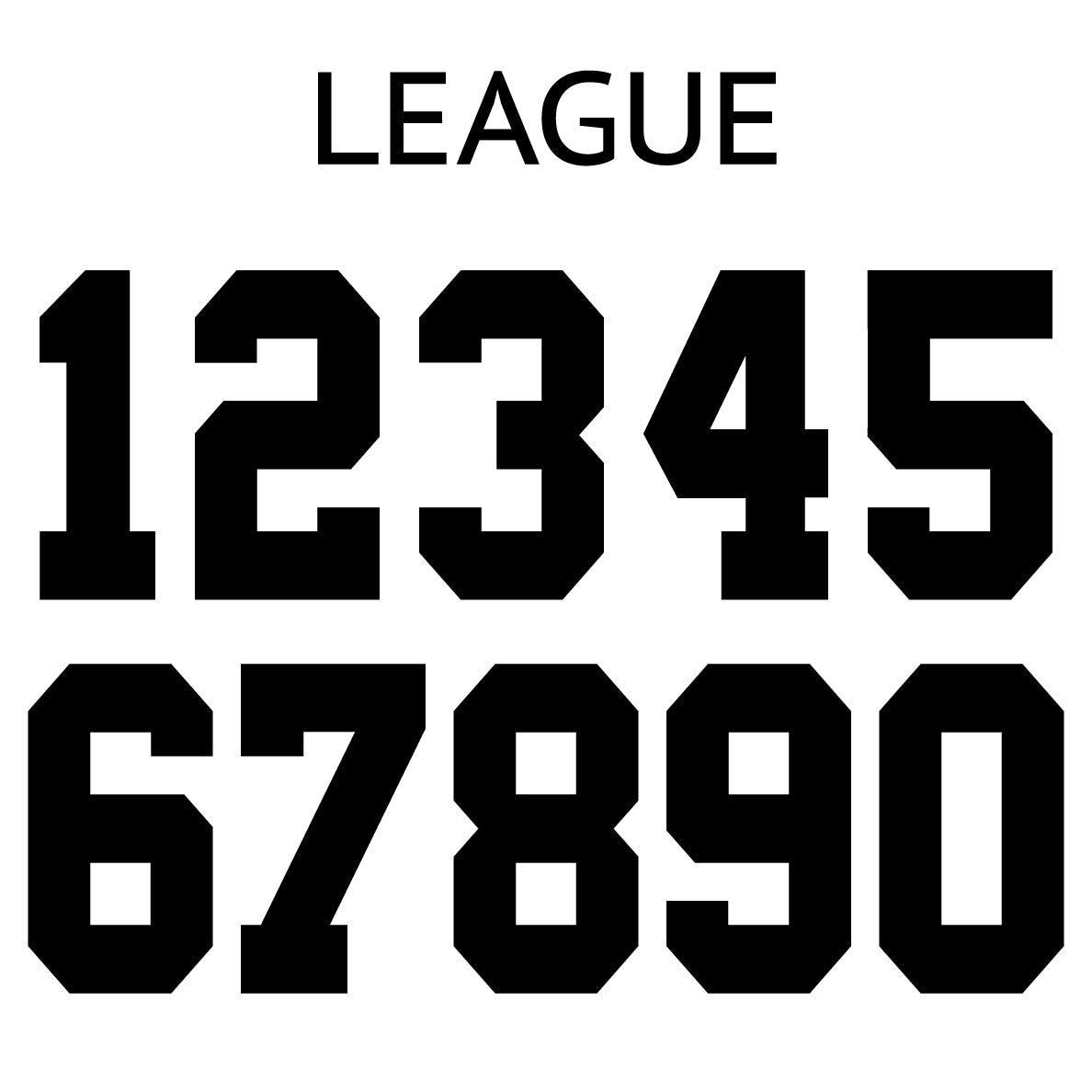 League Number Sheet