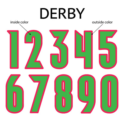 Derby Number Sheet