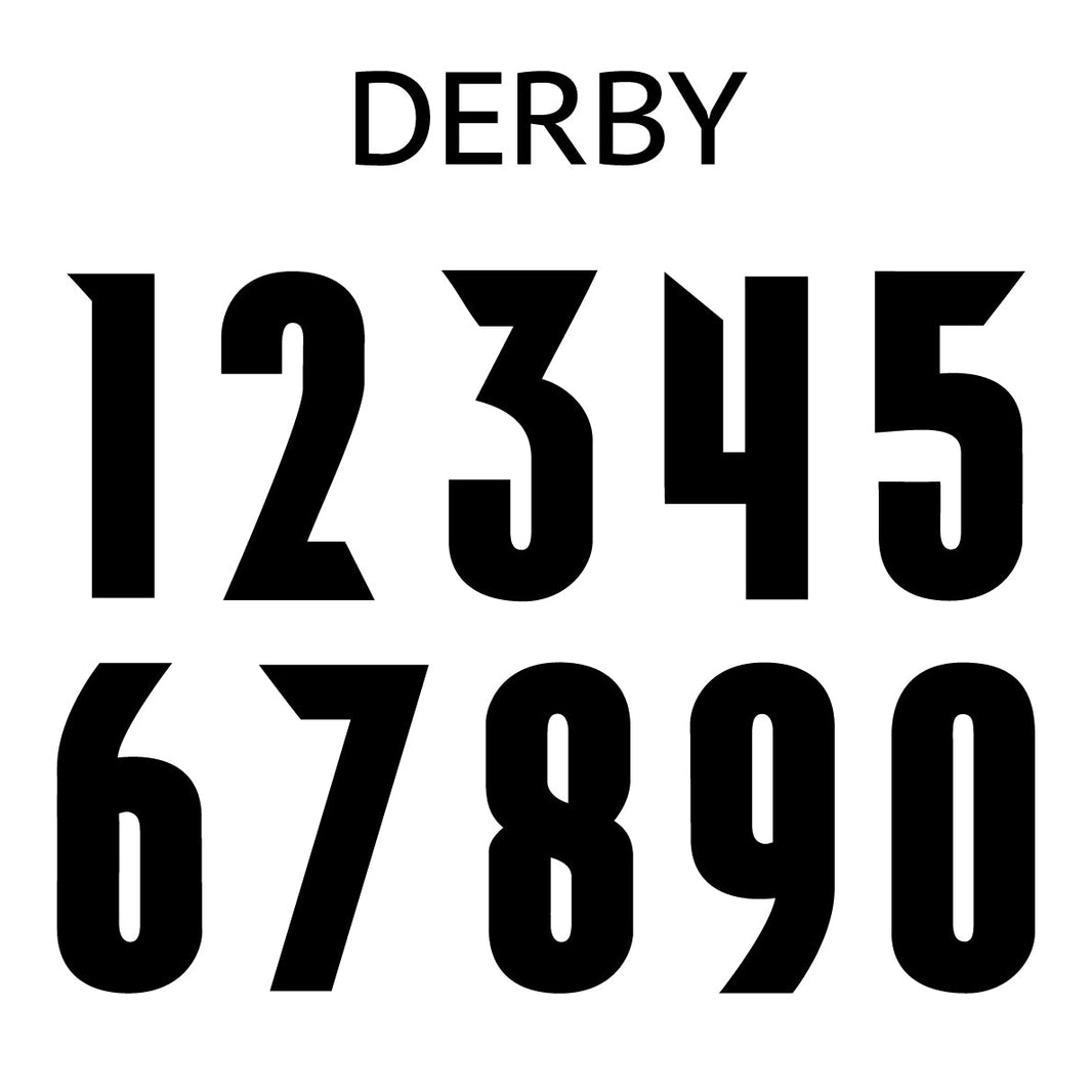 Numbers By The Sheet Rose Transfers Numbers by the sheet rose transfers
